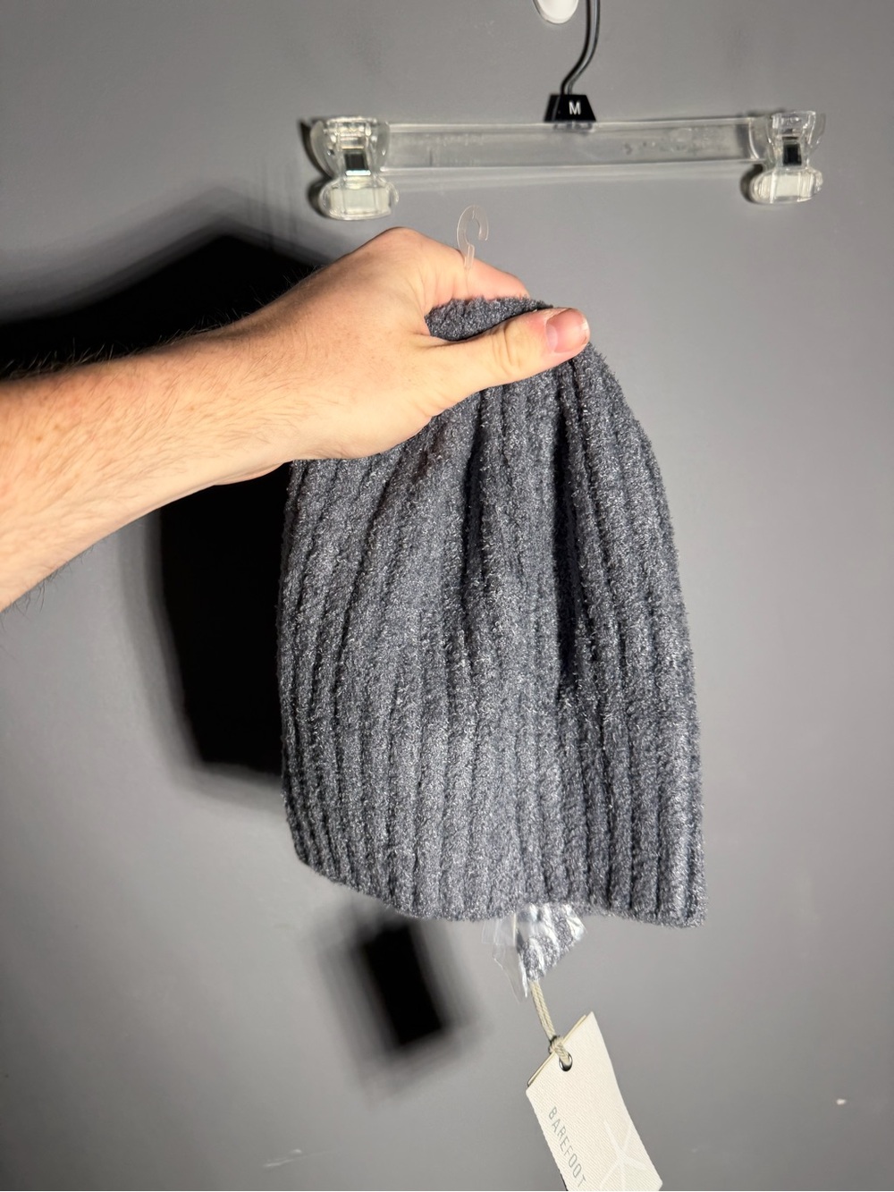 Barefoot Dreams CozyChic Ribbed Beanie in Shadow Blue - Picture 3 of 5